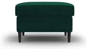 Poggiapiedi verde con rivestimento in velluto Kyoto – Cosmopolitan Design