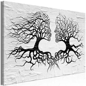 Quadro The Kiss of the Wind (1 Part) Wide  Colore bianco e nero, Dimensioni e Misure 120x80