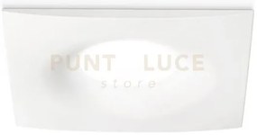 Gfa171- faretto da incasso quadrato 10x10cm 1 luce attacco gu10 bia...