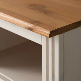 Scrivania con piano in legno di pino 50x140 cm Anita - Støraa