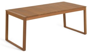 Kave Home - Tavolo da esterno Emili in legno massello di acacia 180 x 90 cm FSC 100%