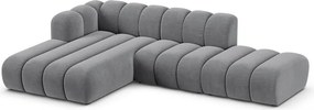 Divano angolare grigio chiaro ad angolo sinistro Lupine - Micadoni Home