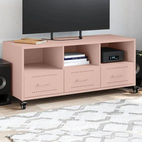 Mobile Tv Rosa 100,5x39x43,5 Cm İn Acciaio /