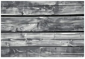 Carta da parati – Imitazione legno moderno in bianco e nero