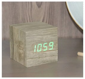 Sveglia digitale Wooden Cube Click – Gingko