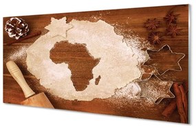 Quadro vetro Rullo per pasta da cucina africa 100x50 cm