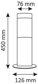 Lampada LED esterna LIVIA 1xE27/7W/230V 4000K IP44