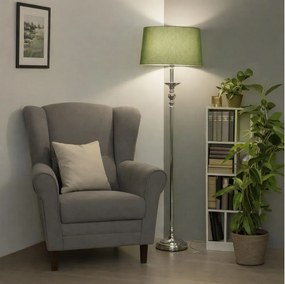 Brilagi - Piantana LED CERIA 1xE27/60W/230V Ø 45 cm cromo lucido/verde