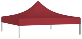 Tetto per Tendone per Feste 3x3 m Rosso Borgogna 270 g/m²