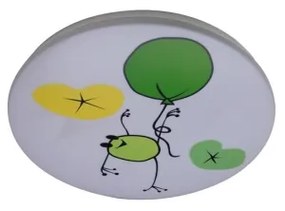 Rabalux 71069 - Plafoniera per bambini FROGGO LED/24W/230V 3000K