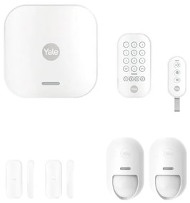 Kit sistema di allarme per casa senza fili Smart  YALE  con sensore di movimento, bianco