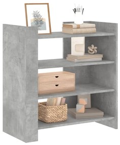 Credenza grigio cemento 73,5x35x75 cm in legno multistrato