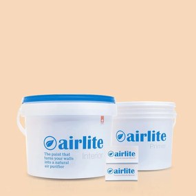 Pittura per interni anti inquinamento, AIRLITE giallo sabbia del lido y128 opaco, 5 L