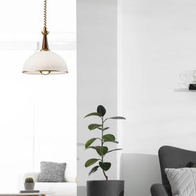 Lampadario a scomparsa CHIARA 1xE27/60W/230V marrone/rovere