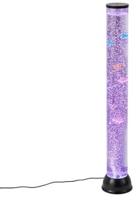 Tubo a bolle nero 90 cm con LED RGB - Zoop