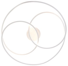 Plafoniera bianca 78 cm con LED a 3 step dimmer - Rowin