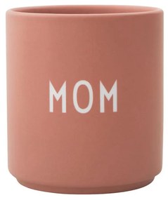 Tazza in porcellana rosa e beige 300 ml Mom - Design Letters