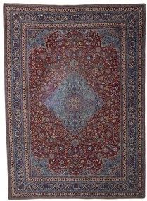 Nain Tappeto 270 x 370 Rosso (Iran) Annodato A Mano