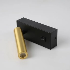 Brilagi - Luce Spot da parete a LED MAYA LED/3W/230V 4000K nero/oro