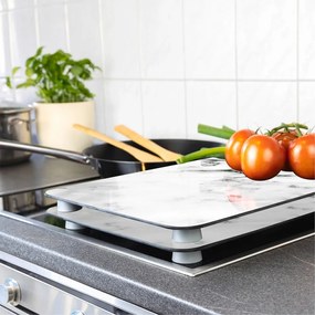 Set di 2 copri stufe in vetro, 52 x 30 cm Marble - Wenko