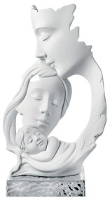 Bongelli preziosi statua moderna scultura Famiglia Face h 34 Argento