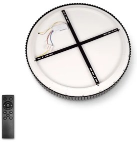 Brilagi - Plafoniera LED dimmerabile FALCON MODERN LED/30W/230V 40 cm nero + telecomando