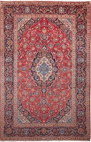Kashan Tappeto 300x200 Rosso (Iran) Annodato A Mano