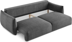 Divano grigio scuro allungabile 230 cm Leila – Makamii