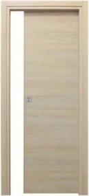 Porta scorrevole con telaio colore rovere sbiancato 70x210 cm