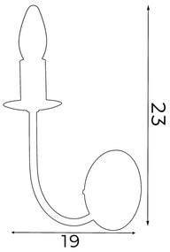 Applique GLOBE 1xE14/60W