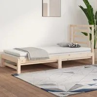 Dormeuse Estraibile 2x(90x200) cm in Legno Massello di Pino cod mxl 63070