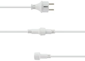 Catenaria da 10m IP65 con 10 Portalampada E27 Bianco