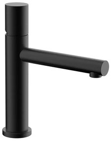 Miscelatore lavabo nero opaco senza leva in acciaio inox Gemini