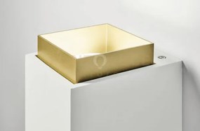 Syme applique da parete 2 luci attacco gx53 quadrata ottone in gess...