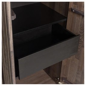 Armadio marrone con effetto frassino 60x210x42 cm Gravure – WOOOD