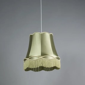 Set di 4 lampade a sospensione retrò verdi 45 cm - Granny