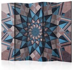 Paravento  Star Mandala (Brown and Blue) II [Room Dividers]  Colore ---, Dimensioni e Misure 225x172