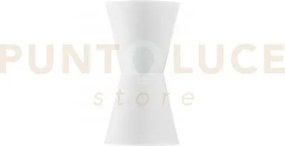 Applique a parete clepsydra bianca 2 luci attacco e14 16x8x30cm in ...