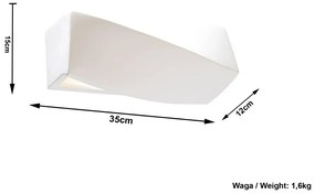 Lampada da parete in ceramica Mini Taurus - Sollux