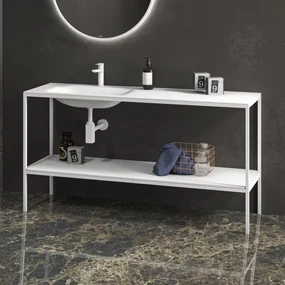 Kamalu - Mobile bagno metallico a terra 155 cm NET-155