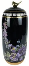 Vaso DKD Home Decor S3020480 Porcellana Nero Multicolore Shabby Chic (19 x 19 x 42 cm)