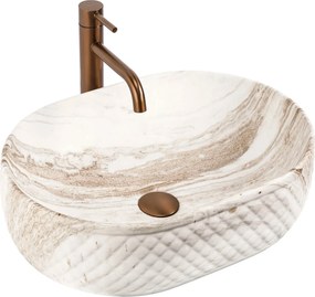 Lavabo da appoggio Rea Oktawia Saturn