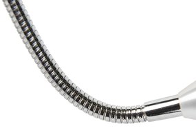 Lampada da parete moderna bianca con braccio flessibile - Brescia Combi