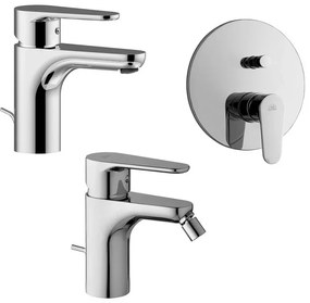 Set miscelatori Paffoni Green lavabo bidet e doccia incasso con deviatore