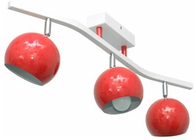 Faretto MORRIS 3xE27/15W/230V rosso