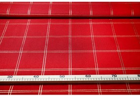 Federa decorativa natalizia rosso con lurex