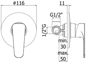 Paffoni Sly Sy010 Miscelatore doccia incasso Monocomando Cromo