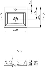 Sapho - Lavabo da appoggio ORINOKO 42x36 cm ceramica/bianco