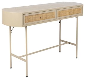 Tavolo consolle beige 40x120 cm Amaya – White Label