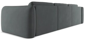 Divano angolare grigio scuro (con penisola a sinistra) Hoku – Makamii